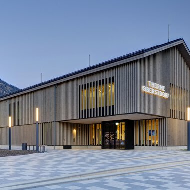 Entrance to the spa Oberstdorf