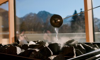 Infusion in the panoramic sauna.