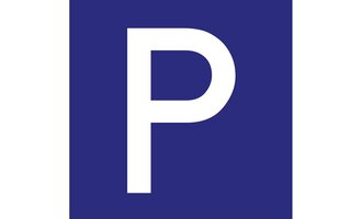 A logo in a deep blue with a large, white "P" in a modern font. The design is simple and easily recognizable. | © Parkplatz