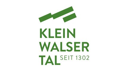 Logo of Kleinalser Tal with green lines and the text 'KLEIN WALSER TAL SINCE 1302'. | © Kleinwalsertal Tourismus eGen